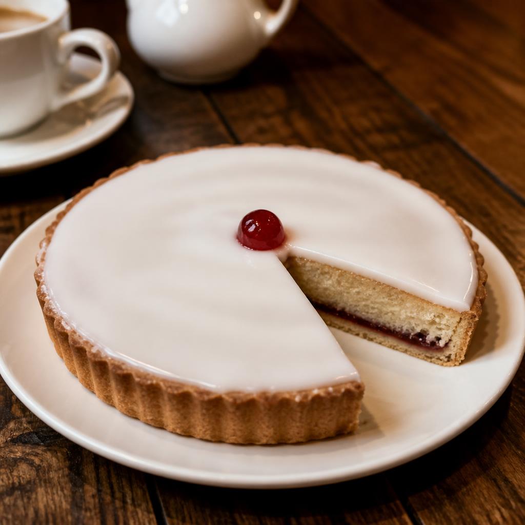 Iced Cherry Bakewell Tart